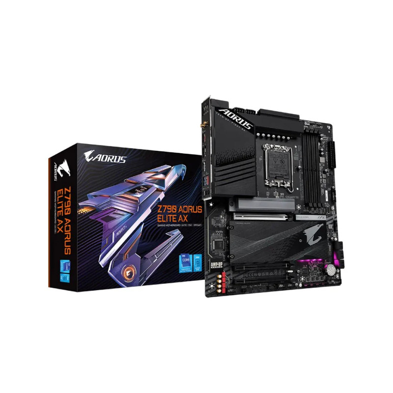 Gigabyte Z790 Aorus Elite AX WIFI DDR5 LGA 1700 Intel ATX Gaming Motherboard - اللوحة الأم